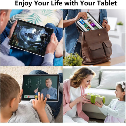 Tablet 10 Inch Android 13.0 Tablet 4G Cellular Tablet PC 2024 Latest Update 4G Phone Tablet 64GB + 4GB Storage Octa-Core Processor,Dual SIM Card Slot,Gps,Wifi,Bluetooth,1080P HD (Gray) Laptop Tablet