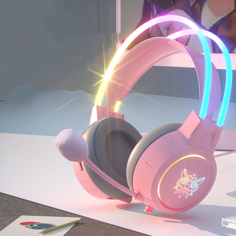 Headset Fashion Light-Emitting Wired Gaming Headset