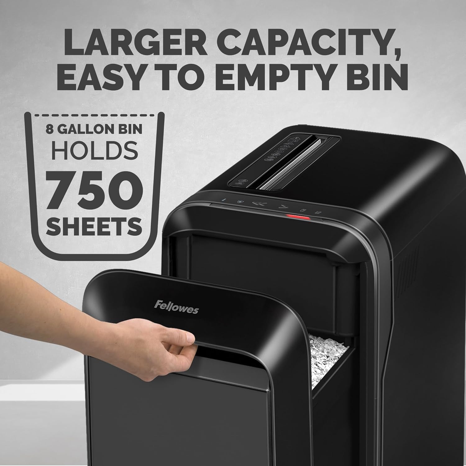 ‎Powershred LX22M 20-Sheet 100% Jam-Proof Heavy Duty Micro Cut Paper Shredder for Office and Home, Black 5015401