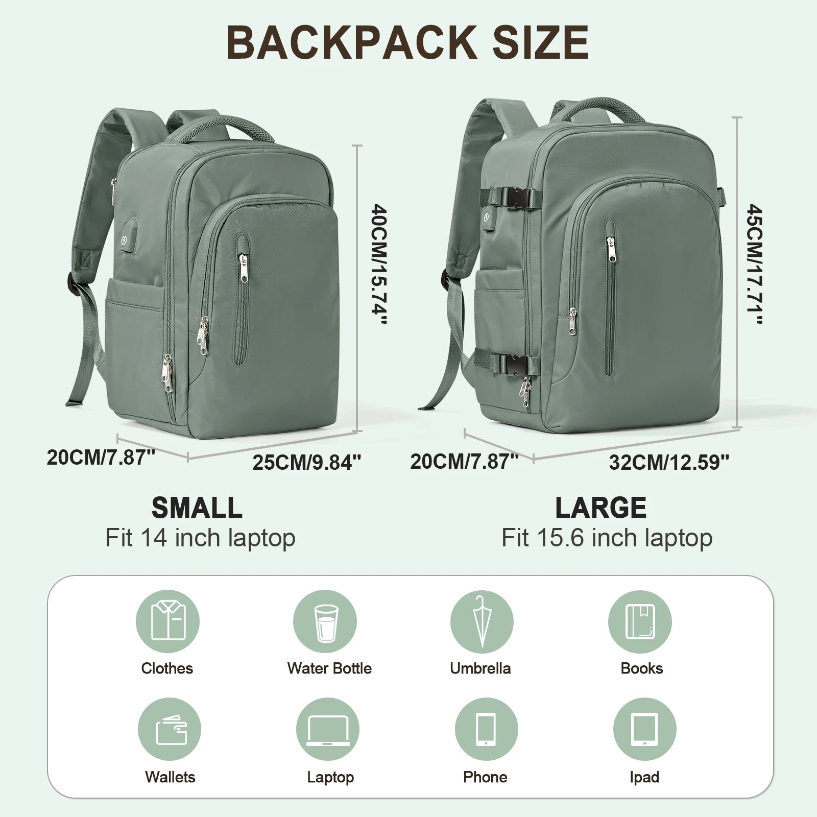 Laptop Bag Travel Backpack for Women Large Capacity Easyjet Carry-Ons 45X36X20 Backpack Ryanair 40X20X25, Men'S Cabin Backpack