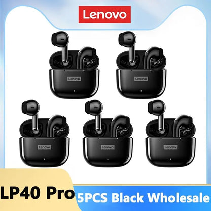 LP40 Pro Earphones Bluetooth 5.3 Wireless Sports Headphone Waterproof Earbuds with Mic Touch Control TWS Headset