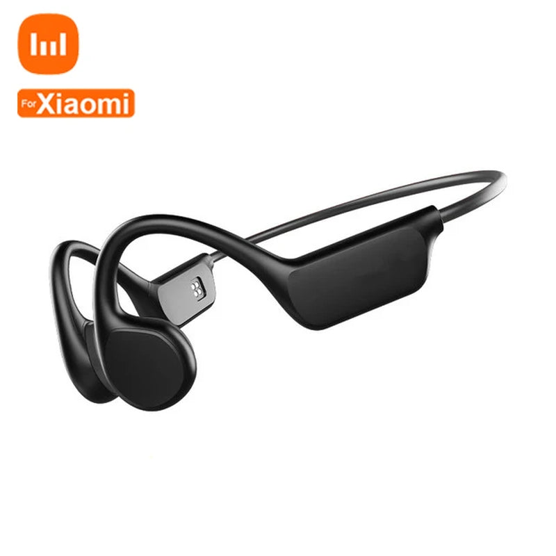 For Xiaomi Bone Conduction Swimming Headset Bluetooth IPX8 Waterproof Earphone Wireless Sports Headphone with Mic Stereo Earbuds