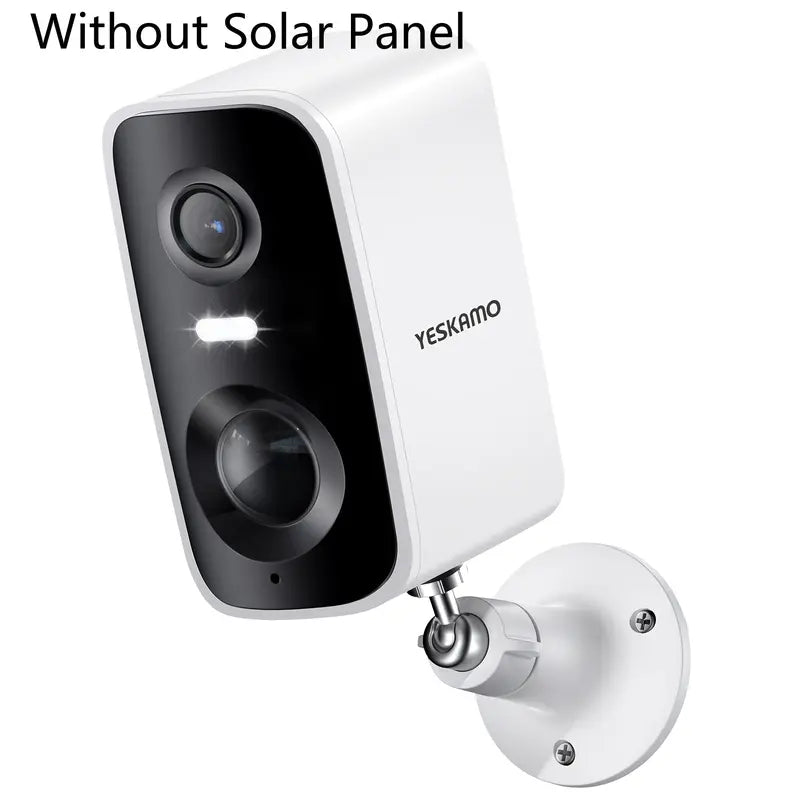 Wireless Solar Cameras for Home Outdoor, Battery Powered 2.4Ghz WIFI Security Cameras with 2K HD Full Color Night Vision, Two Spotlights, IP66 Waterproof, AI Motion Detection,Siren,Two-Way Talk