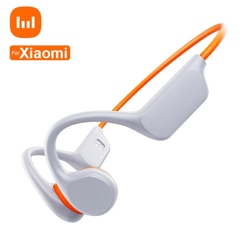 For Xiaomi Bone Conduction Swimming Headset Bluetooth IPX8 Waterproof Earphone Wireless Sports Headphone with Mic Stereo Earbuds