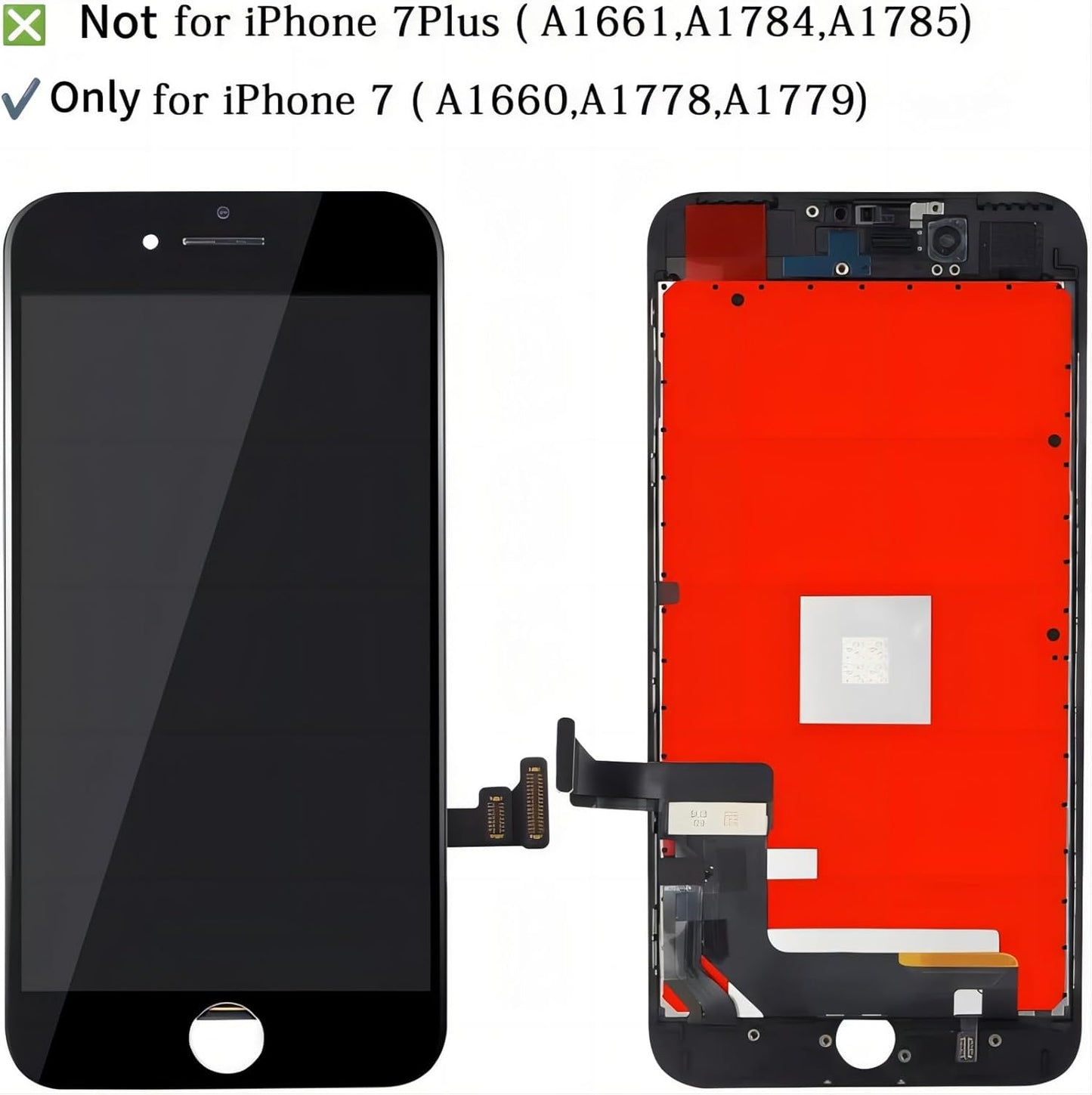 For Iphone 7 Screen Replacement Kit: 4.7Inch LCD Display and 3D Touch Digitizer Full Assembly, for A1660, A1778, A1779 and Full Repair Tools