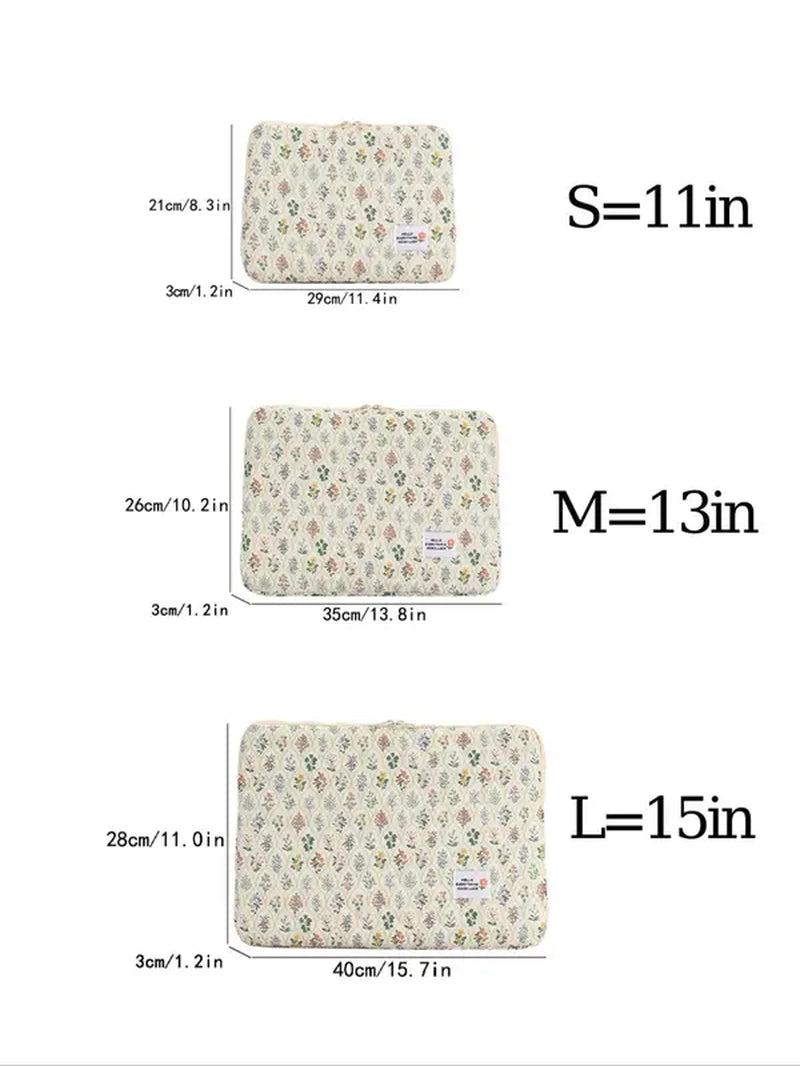 Women'S Cute Cartoon Heart Pattern Laptop Bag, Portable Shockproof Tablet Storage Bag, Luxury Zipper Tablet Bag Cases for Macbook Women & Girls Back to School