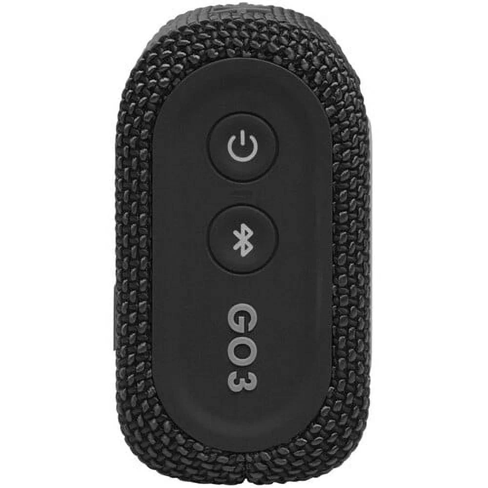 Go 3 Portable Waterproof Bluetooth Speaker, Black