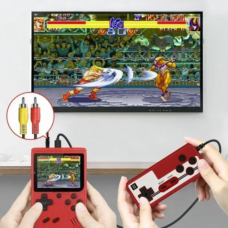 Retro Portable Mini Handheld Video Game Console 8-Bit 3.0 Inch LCD Color Kids Game Player Built-In 500 Games for Kid Xmas Gift