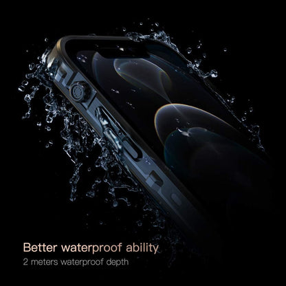 Waterproof Case for Iphone 13 Pro Max, Designed for Iphone 13 Pro Max Case with Built-In Screen Protector. Full Body Heavy Duty Shockproof Case for Iphone 13 Pro Max 6.7 Inch (2021) (Black+Clear)