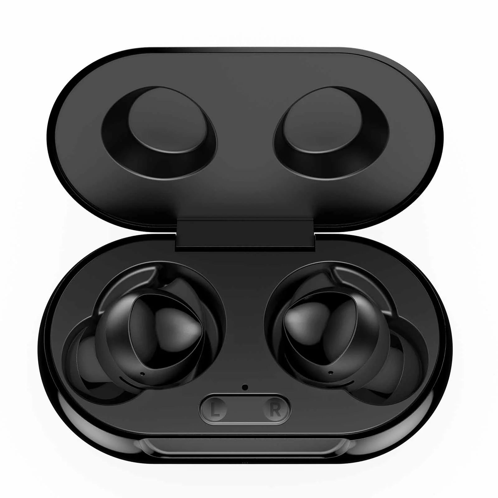 Street Buds Plus, True Wireless Earbuds W/Microphone (Wireless Charging Case Included), Black