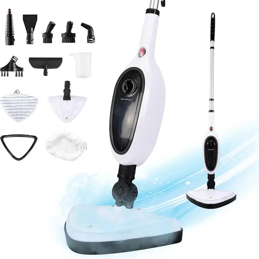 Steam Mop,Floor Steamers for Hardwood and Tile, 10-In-1 Detachable Multi-Purpose Cleaning,7M Cord,Suitable for Bedroom、Living Room,Carpets、Sofas, Electric Mop